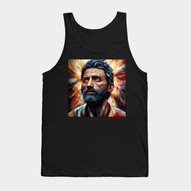 Colorful Serious Man - best selling Tank Top by bayamba